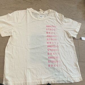 Sol Angeles amazing strong brave crew tee NWT large